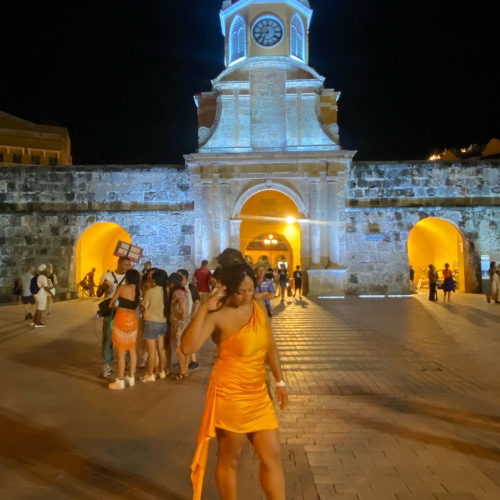 Vibrant Orange One-Shoulder Dress
